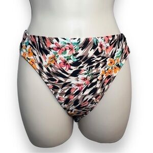 Time and Tru Women’s Mid-rise Bikini Bottoms Animal Print Size Medium